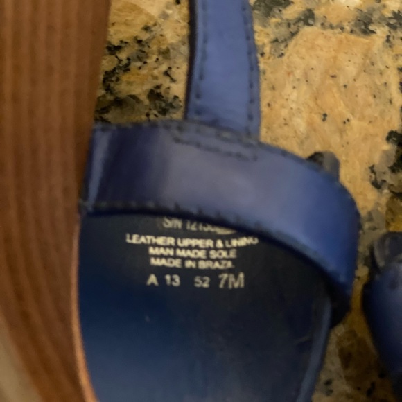 NWOT Authentic Tory Burch Casey sandal in royal blue RARE - Picture 2 of 4